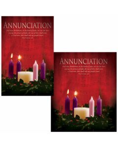 Advent Bulletin - Annunciation (multiple size options)