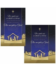 Christmas Bulletin - The Mighty God (multiple size options)