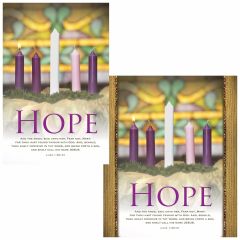 Advent Bulletin - Hope (multiple size options)