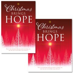 Christmas - Christmas Brings Hope, 1 John 5:11 (NIV®) - Pkg 100 - Multiple Sizes