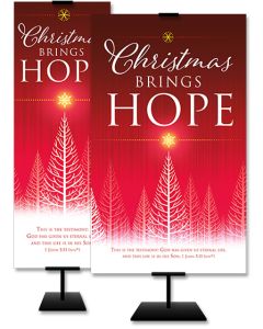 Christmas - Christmas Brings Hope, 1 John 5:11 (NIV®) - Banner