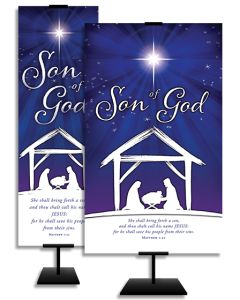 Christmas - Son of God, Matthew 1:21 (KJV) - Banner