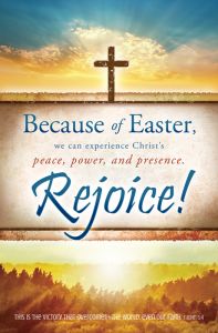 Easter Standard Bulletin - Because ofEaster, 1 John 5:4