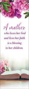 Mother's Day - A mother who loves her God, Isaiah 54:13 (KJV) - Pkg 25 - Bookmark