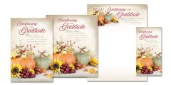 Thanksgiving - Overflowing with Gratitude, 1 Thess. 5:16-18 (NIV)- Matching Set