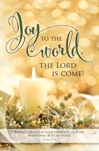 Christmas-Joy to the World; Luke 2:10 (KJV)-Pkg 100-Standard Bulletin