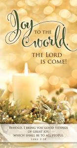 Christmas-Joy to the World; Luke 2:10 (KJV)-Pkg 100-Offering Envelope