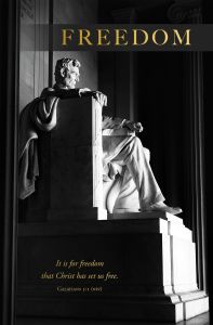 Patriotic - Freedom, Galatians 5:1 (NIV) - Pkg 100 - Standard Bulletin