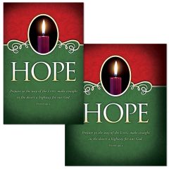 Advent - Hope; Isaiah 40:3 (KJV) - Pkg 100 - Bulletin - Multiple Sizes