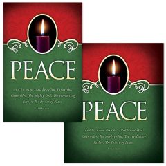 Advent - Peace; Isaiah 9:6 (KJV) - Pkg 100 - Bulletin - Multiple Sizes