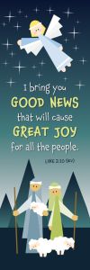 Bookmark - Seasonal - Kids - Good News - Luke 2:10 (NIV) - Pkg of 25