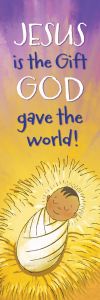 Bookmark - Seasonal - Kids - Jesus Is the Gift - Luke 2:11 - Pkg of 25