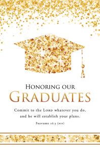 Seasonal - Graduation; Proverbs 16:3 (NIV ) - Pkg 100 - Standard Bulletin