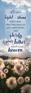 General-Let Your Light Shine; Matthew 5:16 (KJV)-Pkg 25-Bookmark