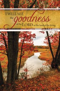 General - I Will See the Goodness; Psalm 27:13 (NIV)-Pkg 100-Standard Bulletin