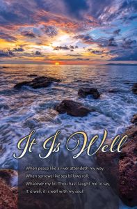 Funeral-It Is Well-Pkg 100-Standard Bulletin