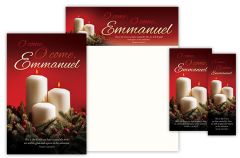 Christmas – O Come, O Come, Emmanuel – Isa 25:9 (KJV) – Matching Set