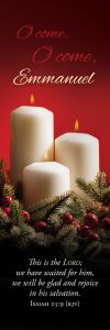Christmas – O Come, O Come, Emmanuel – Isa 25:9 (KJV) – Pkg 25 – Bookmark