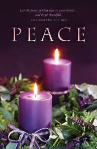 Advent – Peace – Col 3:15 (KJV) – Pkg 100 – Standard Bulletin