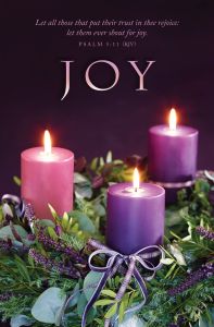 Advent – Joy – Ps 5:11 (KJV) – Pkg 100 – Standard Bulletin
