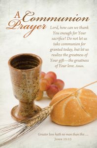 Communion Standard Bulletin - A Communion Prayer