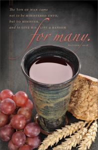 Communion - The Son of man came not (KJV) - Pkg 100 - Standard Bulletin 