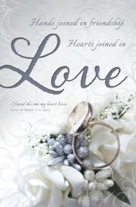 Wedding Standard Bulletin - hands joined in friendship