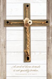 Wedding - A Cord of Three Strands, Ecclesiastes 4:12 (NIV®) - Pkg 100 - Standard Bulletin