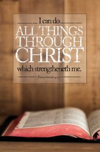 General Worship Standard Bulletin - I Can Do All Things through Christ