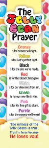 Easter - Jelly Bean Prayer - Kids Bookmark