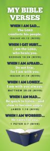 Bookmark - My Bible Verses - Various Scripture; NIV®; Pkg 25 - Kids Bookmark